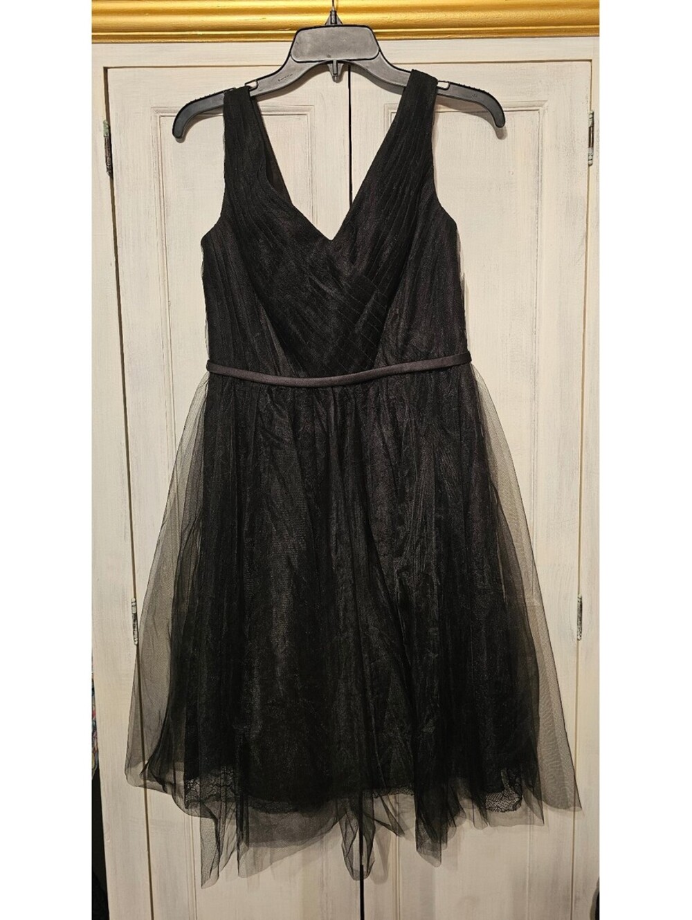 Vera Wang Black Tulle Formal Dress. Size 6